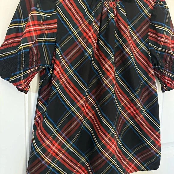 J. Crew Plaid Set Women's Kids Plaid Dress and Women's Top Matching - Picture 2 of 12